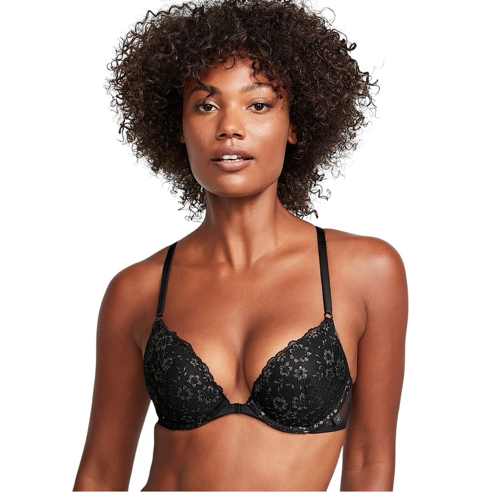 VICTORIA’S SECRET Lacy Push-Up Front Closure Bra